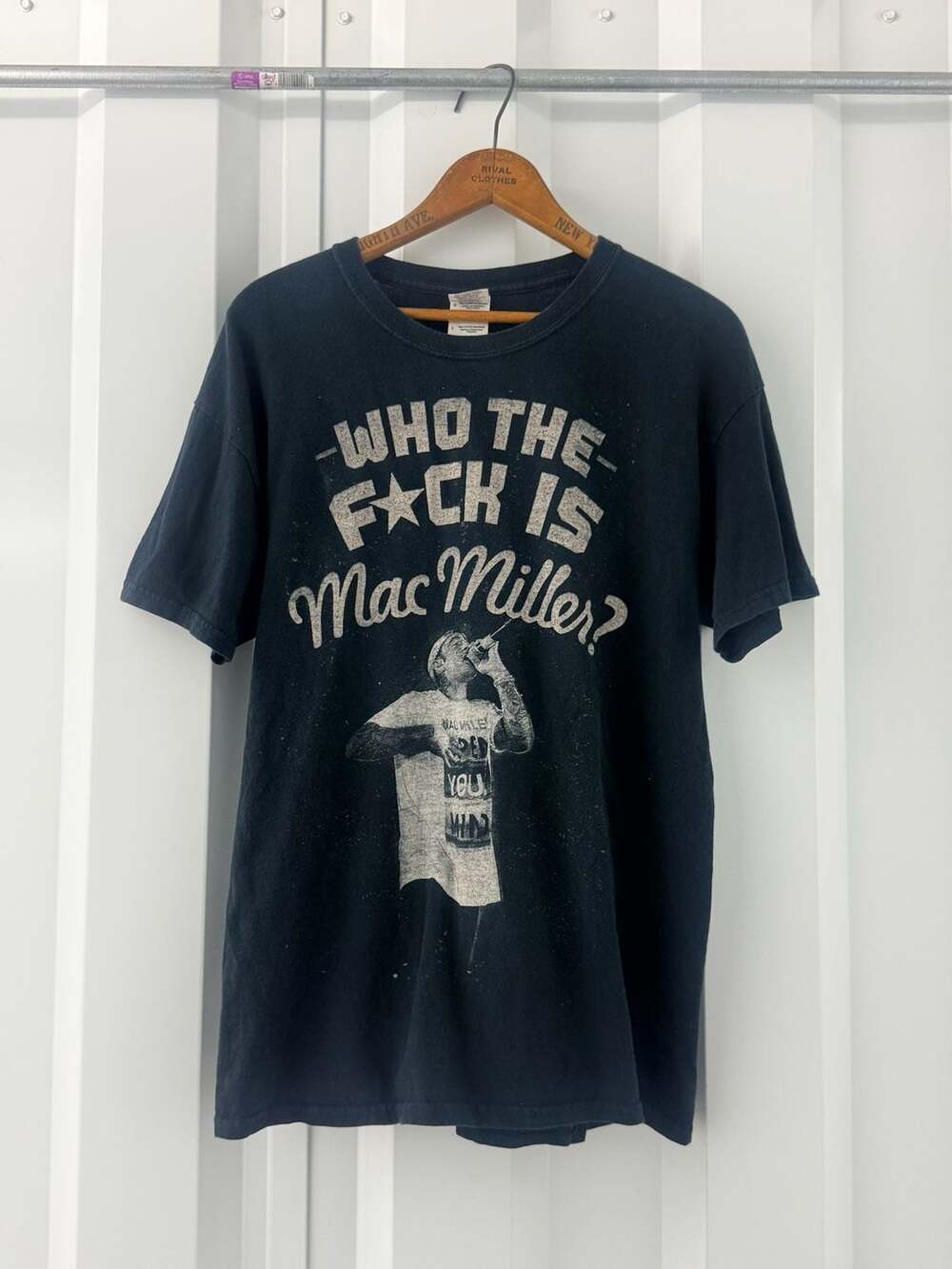 Vintage Mac Miller Who The F*ck Is Mac MillerBlack Graphic T-Shirt Men's Size L
